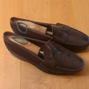 Cole Haan Brown Leather Slip-On Loafers